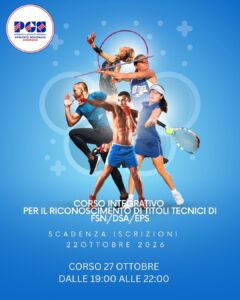  1° Corso integrativo per il riconoscimento di titoli tecnici di FSN/DSA/EPS – A.S. 2026/27